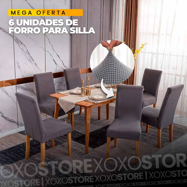 6 forros para silla de comedor