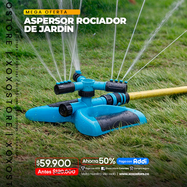 .Aspersor rociador de jardin