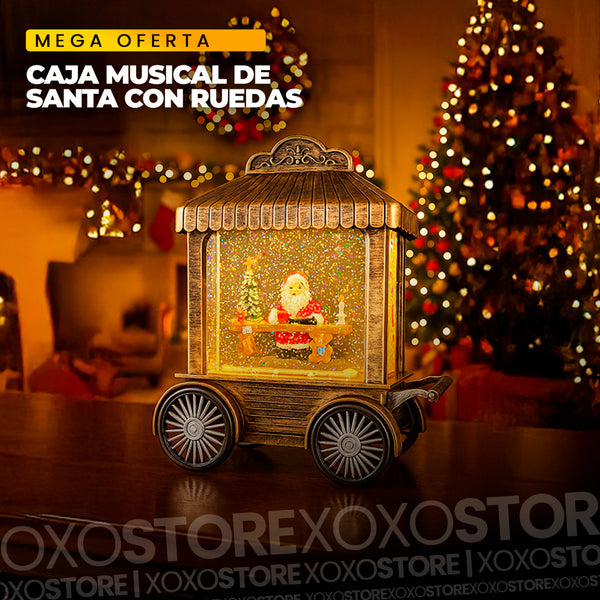 Carrueja de ruedas musical de navidad