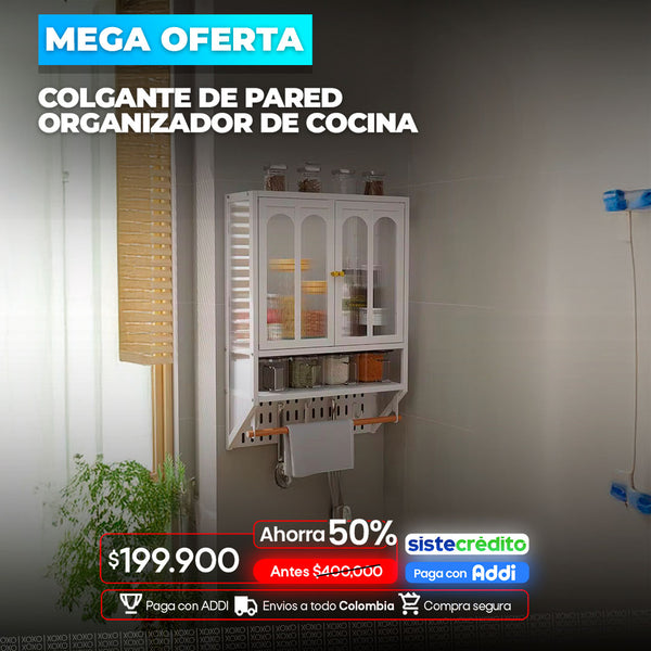 Colgante de pared organizador de cocina