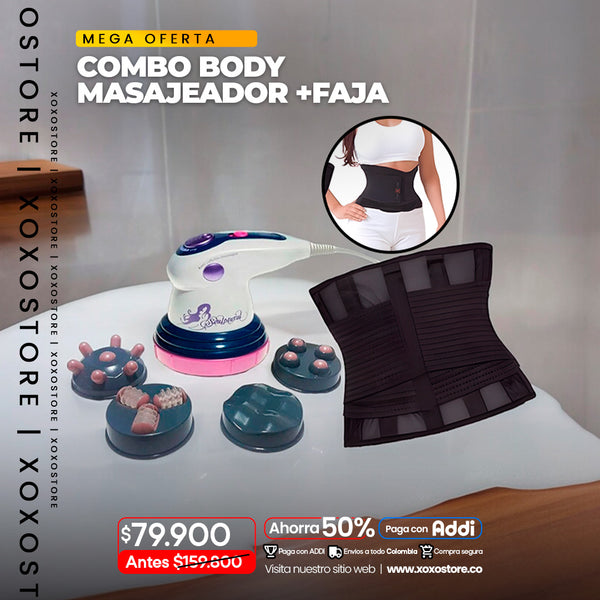 Combo body masajeador + faja