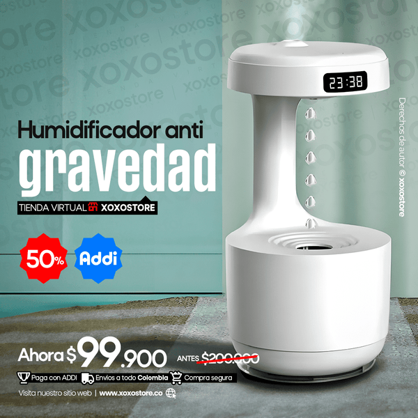 Humidificador Blanco Anti Gravedad