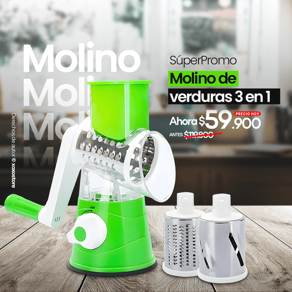 Molino de verduras 3 en 1