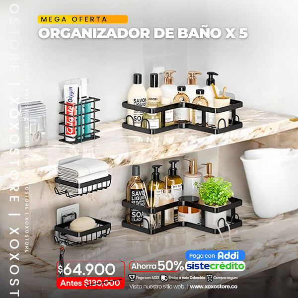 Organizador de baño  5 piezas