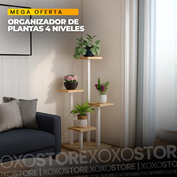Organizador  soporte de plantas 3 niveles