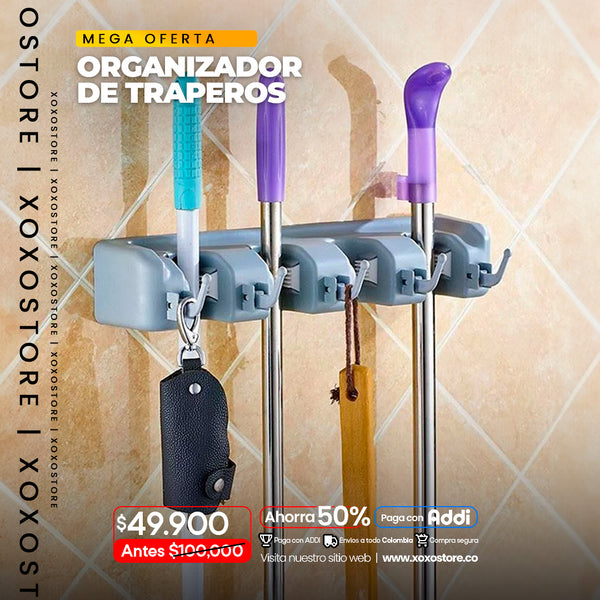 Porta escobas o traperos organizador hogar