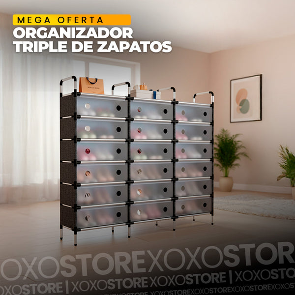 Organizador de zapatos triple