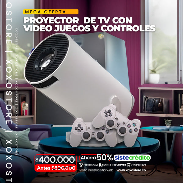 Proyector De Video Con Videojuegos X10 PLUS