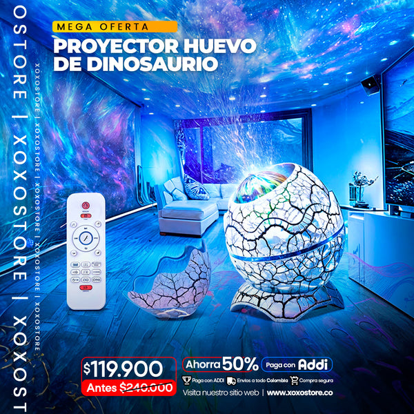 Proyector huevo de dinosaurio con parlante