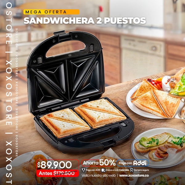 Sandwichera de 2 puestos