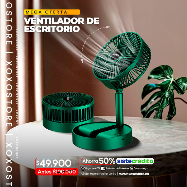 Ventilador portatil para escritorio pequeño