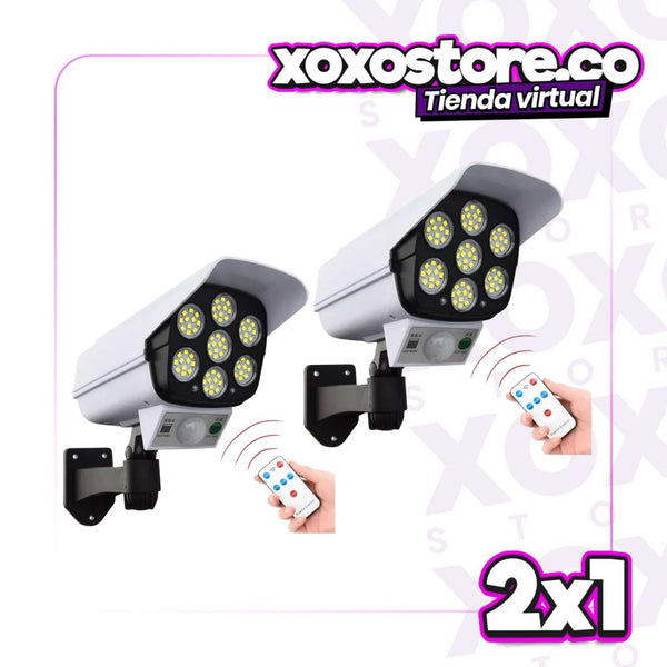 2x1 Lampara solar tipo camara