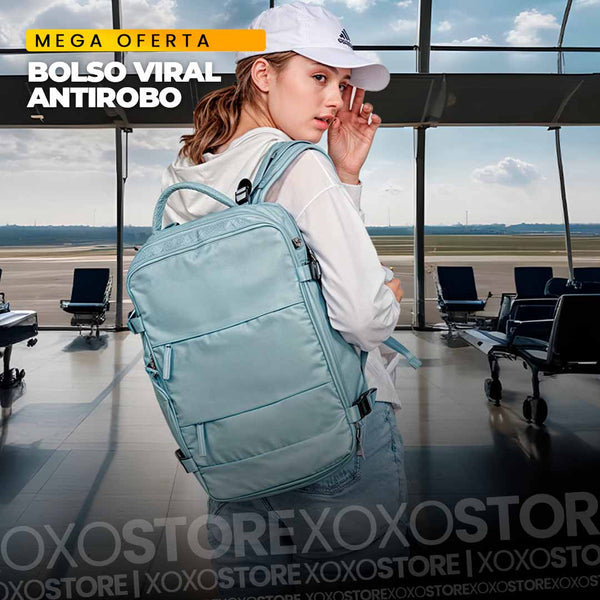 Bolso de viaje viral antorrobo con carga usb