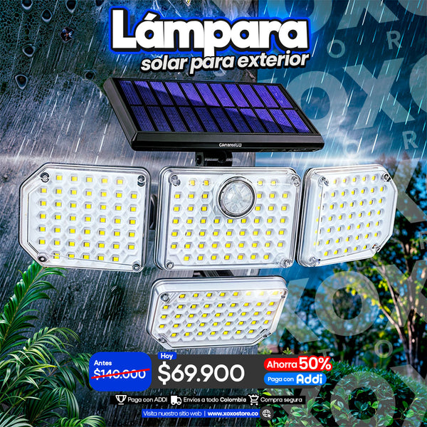 Lampara solar para exterior