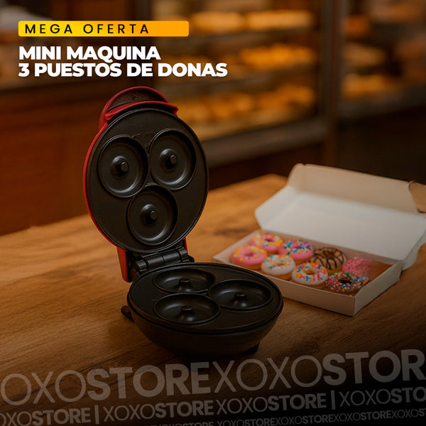 Mini Maquina De Donas de 3 puestos